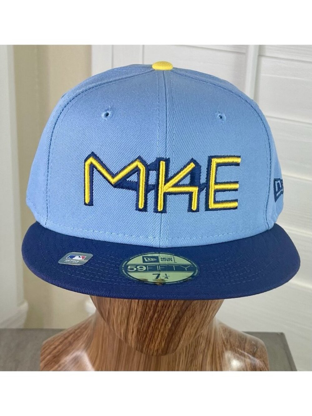 New Era 59Fifty MLB Milwaukee Brewers 2022 City Connect Fitted Hat 7 1/4 - NWT